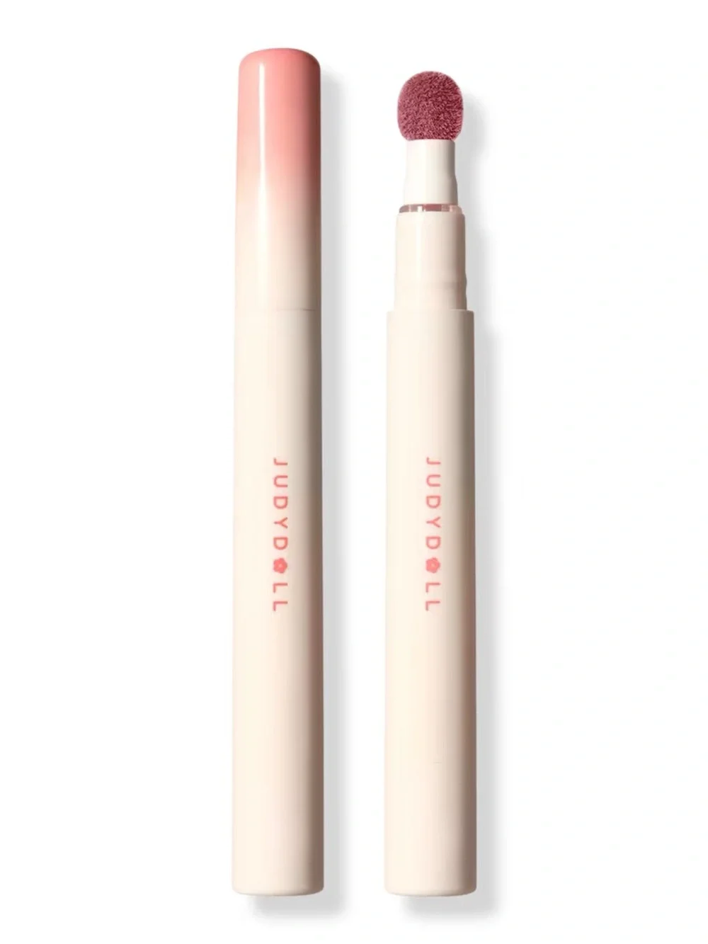 Judydoll Dusty Fig Cushion Matte Lock Lip Cream- nude w pink and silver shimmer